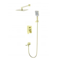 Душевая система встраиваемая WONZON & WOGHAND DIAMOND, Брашированное золото (WW-88939011-BG)