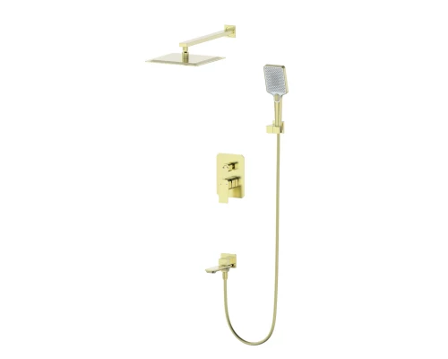 Душевая система встраиваемая WONZON & WOGHAND DIAMOND, Брашированное золото (WW-88939011-BG)