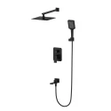 Душевая система встраиваемая WONZON & WOGHAND DIAMOND, Черный матовый (WW-88939011-MB)