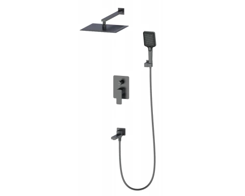 Душевая система встраиваемая WONZON & WOGHAND EDGE, Темный графит (WW-88939003-BGM)