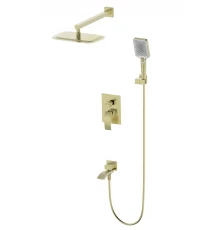 Душевая система встраиваемая WONZON & WOGHAND FIT, Брашированное золото (WW-88939009A- BG)