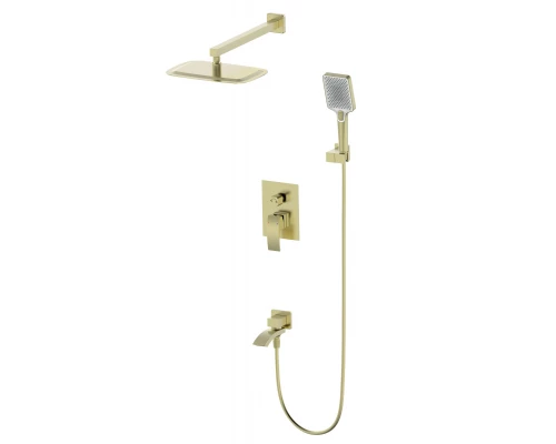 Душевая система встраиваемая WONZON & WOGHAND FIT, Брашированное золото (WW-88939009A- BG)
