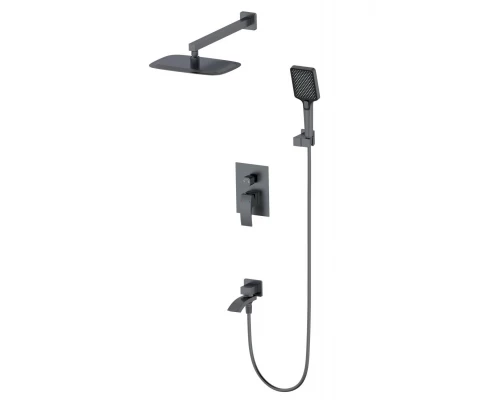 Душевая система встраиваемая WONZON & WOGHAND FIT, Темный графит (WW-88939009A-BGM)