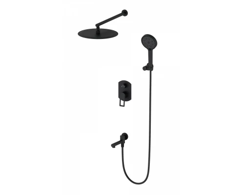 Душевая система встраиваемая WONZON & WOGHAND FRAME, Черный матовый (WW-88939010-MB)