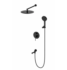 Душевая система встраиваемая WONZON & WOGHAND STICK, Черный матовый (WW-88939017-MB)