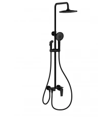 Душевая система с техническим душем WONZON & WOGHAND, Черный матовый (WW-A30874-MB)
