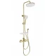 Душевая система с гигиеническим душем и термостатом WONZON & WOGHAND SOLID, Брашированное золото (WW-C3011-A1-BG)