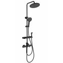 Душевая система с гигиеническим душем и термостатом WONZON & WOGHAND SOLID, Черный матовый (WW-C3011-A1-MB)