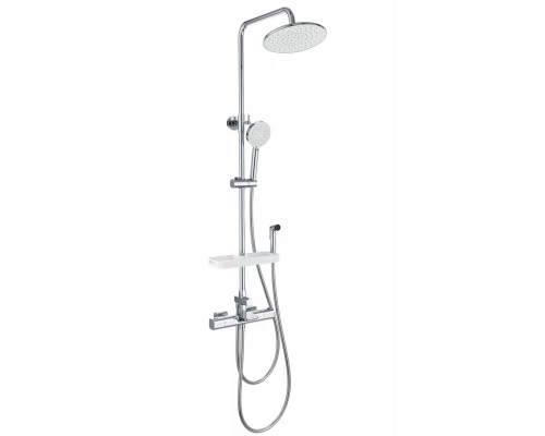 Душевая система с термостатом WONZON & WOGHAND Plate, Хром (WW-C3017-A1-CR)