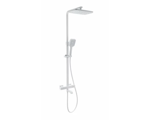 Душевая система с термостатом WONZON & WOGHAND STAY 3, Белый матовый (WW-B3026-T1-MW)