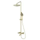 Душевая система с термостатом WONZON & WOGHAND STICK, Брашированное золото (WW-88739903-BG)