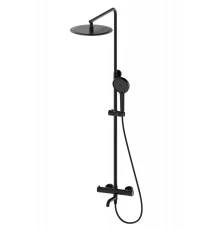 Душевая система с термостатом WONZON & WOGHAND STICK, Черный матовый (WW-88739903-MB)