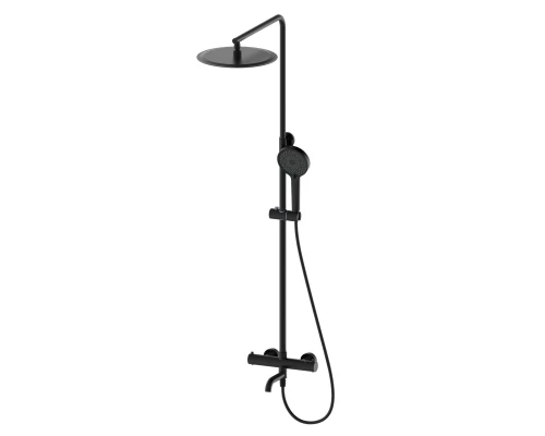 Душевая система с термостатом WONZON & WOGHAND STICK, Черный матовый (WW-88739903-MB)
