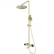 Душевая система с термостатом WONZON & WOGHAND, Брашированное золото (WW-88739902-BG)