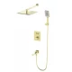Душевая система с термостатом встраиваемая WONZON & WOGHAND, Брашированное золото (WW-88929003-BG)