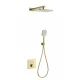 Душевая система с термостатом встраиваемая WONZON & WOGHAND, Брашированное золото (WW-D2017-B-BG)