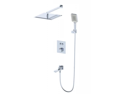 Душевая система с термостатом встраиваемая WONZON & WOGHAND, Хром (WW-88929003-CR)
