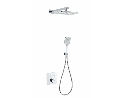 Душевая система с термостатом встраиваемая WONZON & WOGHAND, Хром (WW-D2017-B-CR)
