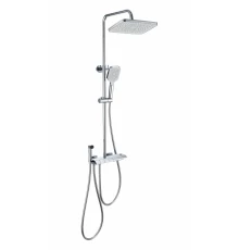 Душевая система с техническим душем и термостатом WONZON & WOGHAND MUSE Piano, Хром (WW-B4132-A-CR)