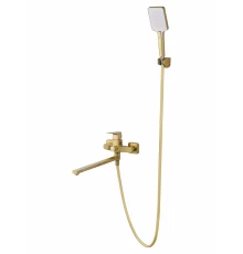 Смеситель для ванны WONZON & WOGHAND FLEX, Брашированное золото (WW-639906-BG)