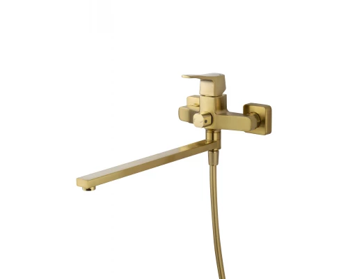 Смеситель для ванны WONZON & WOGHAND FLEX, Брашированное золото (WW-639906-BG)