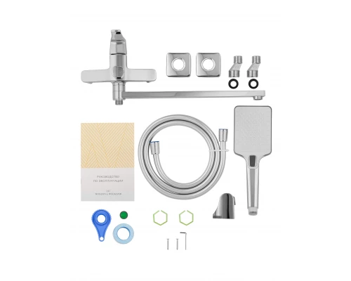 Смеситель для ванны WONZON & WOGHAND FLEX, Хром (WW-639906-CR)