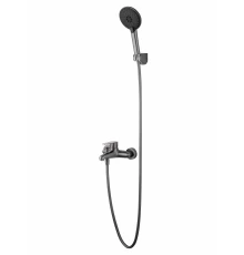 Смеситель для ванны с душем WONZON & WOGHAND ALFA, Темный графит (WW-AE3204-BGG)