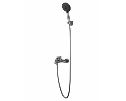Смеситель для ванны с душем WONZON & WOGHAND ALFA, Темный графит (WW-AE3204-BGG)