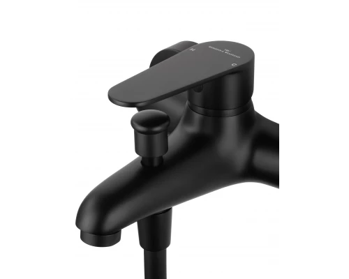 Смеситель для ванны с душем WONZON & WOGHAND ALFA, Черный матовый (WW-AE3204-MB)