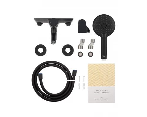 Смеситель для ванны с душем WONZON & WOGHAND CLICK, Черный матовый (WW-FE05L221-MB)