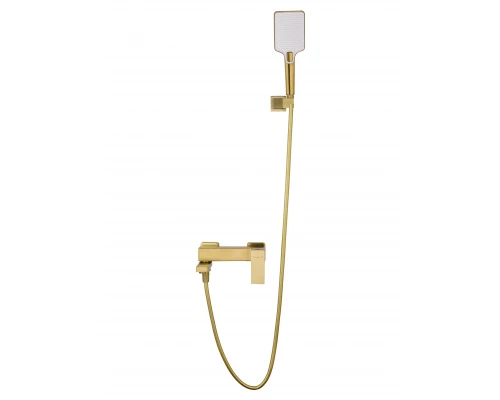 Смеситель для ванны с душем WONZON & WOGHAND CUBE 2.0, Брашированное золото (WW-88037068-BG)