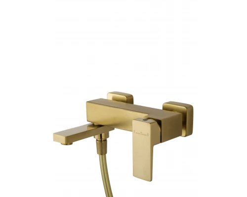 Смеситель для ванны с душем WONZON & WOGHAND CUBE 2.0, Брашированное золото (WW-88037068-BG)
