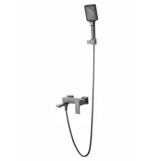 Смеситель для ванны с душем WONZON & WOGHAND CUBE 2.0, Темный графит (WW-88037068-BGM)