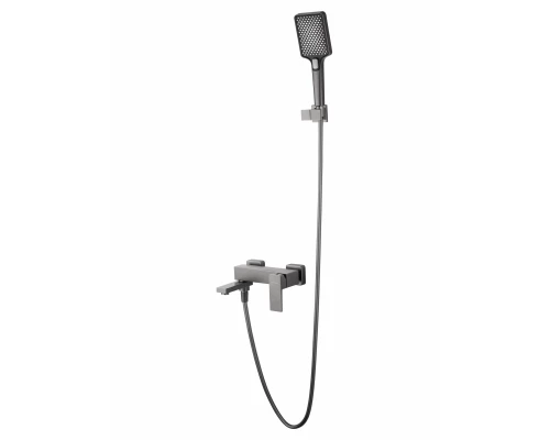 Смеситель для ванны с душем WONZON & WOGHAND CUBE 2.0, Темный графит (WW-88037068-BGM)