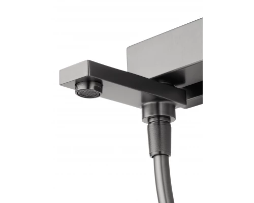 Смеситель для ванны с душем WONZON & WOGHAND CUBE 2.0, Темный графит (WW-88037068-BGM)
