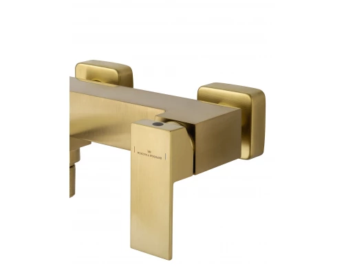 Смеситель для ванны с душем WONZON & WOGHAND CUBE, Брашированное золото (WW-88639016- BG)