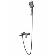 Смеситель для ванны с душем WONZON & WOGHAND CUBE, Темный графит (WW-88639016-BGM)