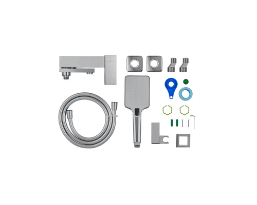 Смеситель для ванны с душем WONZON & WOGHAND CUBE, Хром (WW-88639016-CR)