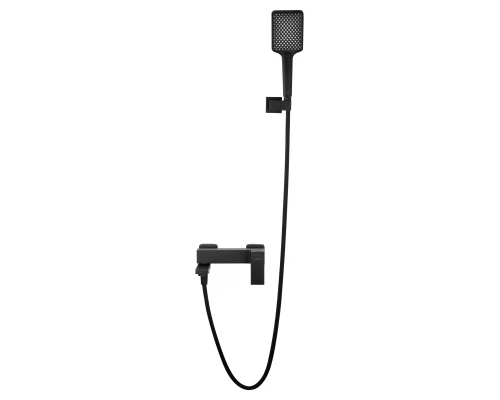 Смеситель для ванны с душем WONZON & WOGHAND CUBE, Черный матовый (WW-88639016-MB)