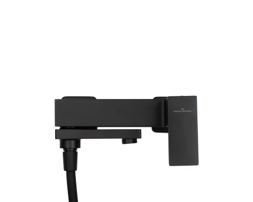 Смеситель для ванны с душем WONZON & WOGHAND CUBE, Черный матовый (WW-88639016-MB)