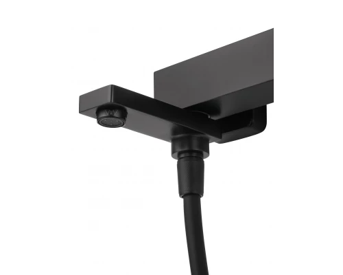 Смеситель для ванны с душем WONZON & WOGHAND CUBE, Черный матовый (WW-88639016-MB)