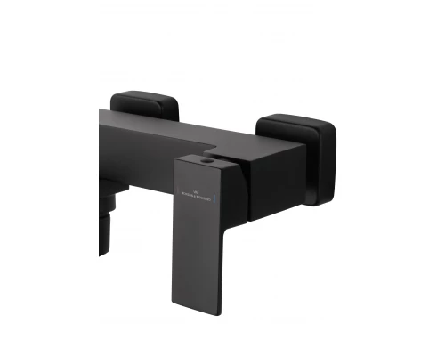 Смеситель для ванны с душем WONZON & WOGHAND CUBE, Черный матовый (WW-88639016-MB)