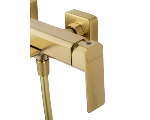 Смеситель для ванны с душем WONZON & WOGHAND DIAMOND, Брашированное золото (WW-88639011- BG)