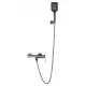Смеситель для ванны с душем WONZON & WOGHAND DIAMOND, Темный графит (WW-88639011-BGM)