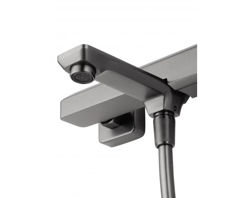 Смеситель для ванны с душем WONZON & WOGHAND DIAMOND, Темный графит (WW-88639011-BGM)