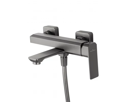Смеситель для ванны с душем WONZON & WOGHAND DIAMOND, Темный графит (WW-88639011-BGM)