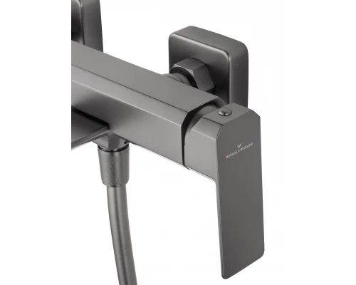 Смеситель для ванны с душем WONZON & WOGHAND DIAMOND, Темный графит (WW-88639011-BGM)
