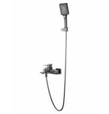 Смеситель для ванны с душем WONZON & WOGHAND EDGE, Темный графит (WW-88639003A-BGM)