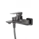 Смеситель для ванны с душем WONZON & WOGHAND EDGE, Темный графит (WW-88639003A-BGM)