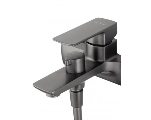 Смеситель для ванны с душем WONZON & WOGHAND EDGE, Темный графит (WW-88639003A-BGM)